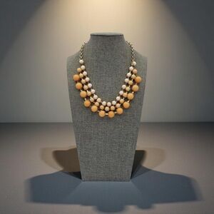 Chunky Ombre Layer Waterfall Bib Statement Multi-Strand Beaded baubles Necklace